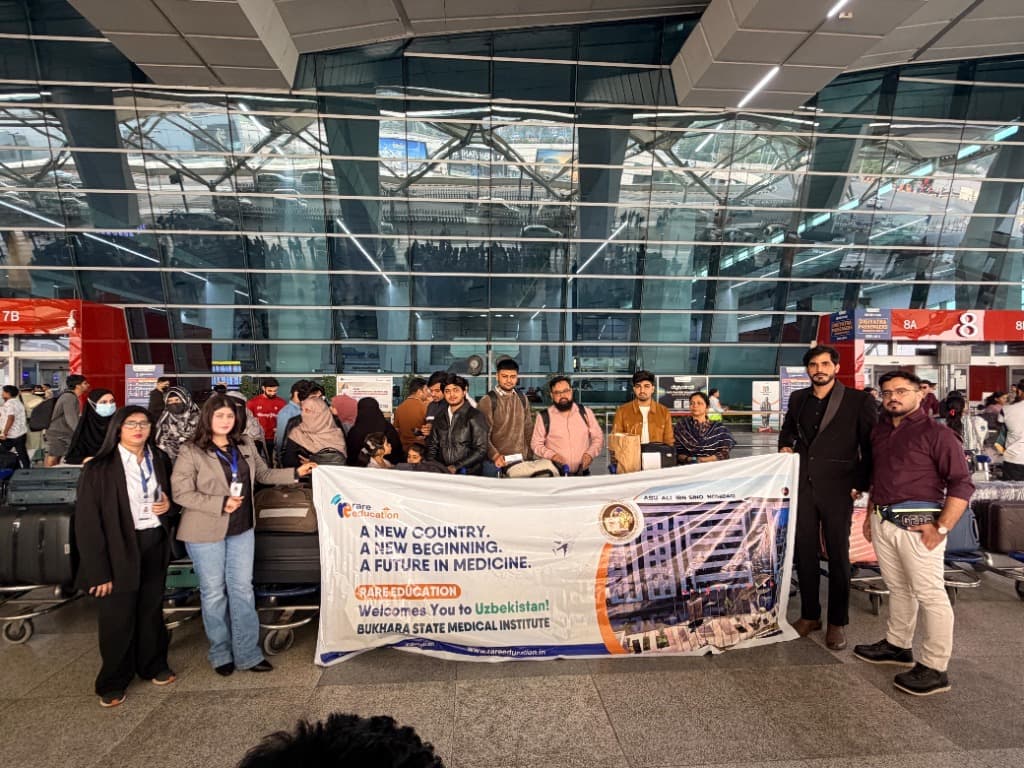 Airport with students